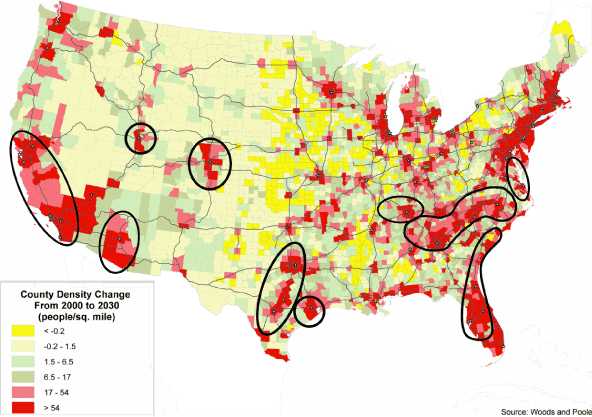COUNTRY DENSITY CHANGE