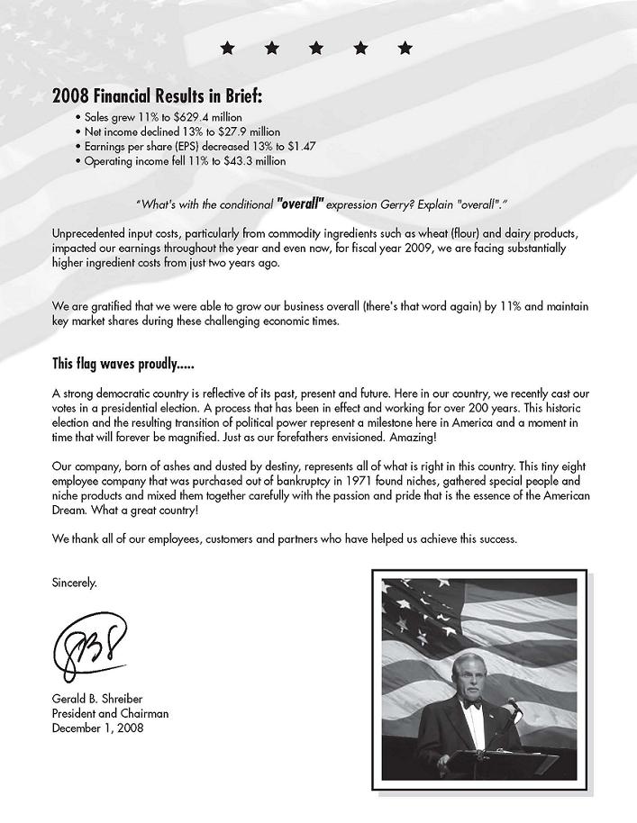 President's Letter