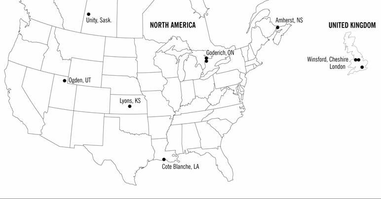 Locations Map