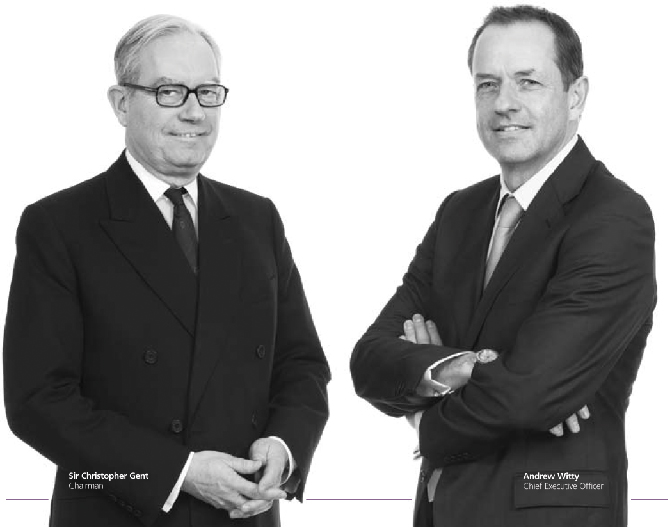 (PHOTO OF SIR CHRISTOPHER GENT and ANDREW WITTY)