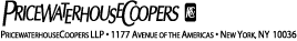 PRICEWATERHOUSECOOPERS LOGO