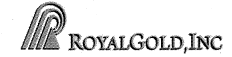 (ROYALGOLD , INC LOGO)