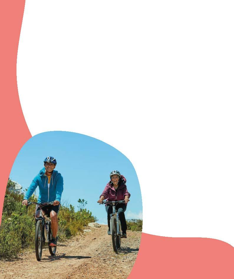 Two people riding bikes
Description automatically generated with low confidence