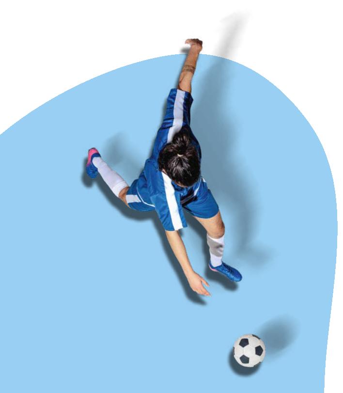 A person kicking a football ball
Description automatically generated with medium confidence