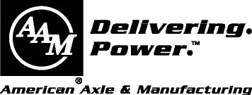(AMERICAN AXLE & MANUFACTURING LOGO)