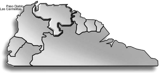 (MAP OF VENEZUELA)
