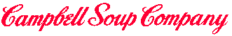 (CAMPBELL SOUP COMPANY LOGO)