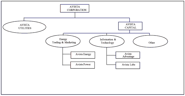 subsidiaries of Avista Capital Flow Chart