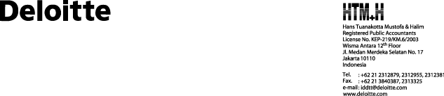 (DELOITTE LETTERHEAD)