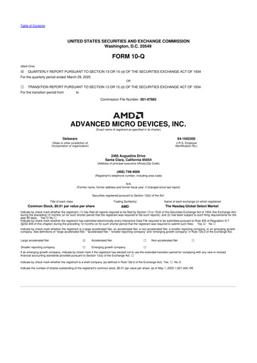 Thumbnail AMD 10-Q Quarterly Report FY2025 