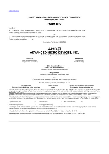 Thumbnail AMD 10-Q Quarterly Report FY2025 