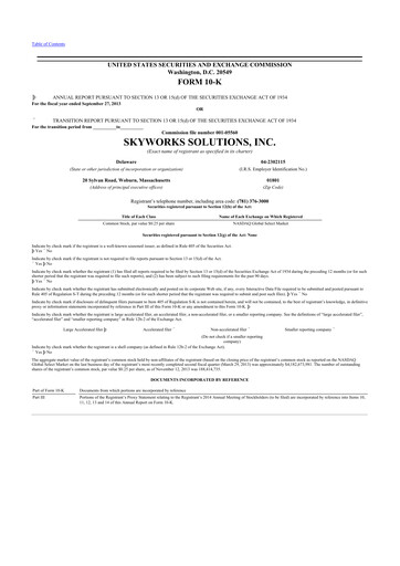 Thumbnail Skyworks Solutions
 10-K Annual Report 2013