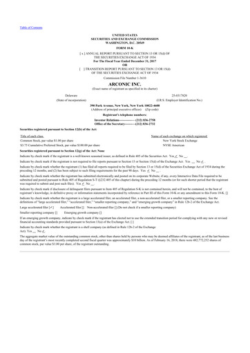 Thumbnail Howmet Aerospace
 10-K Annual Report 2017