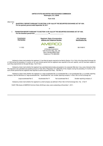 Thumbnail U-Haul 10-Q Quarterly Report FY2012 