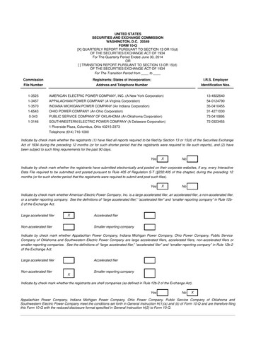 Thumbnail American Electric Power 10-Q Quarterly Report FY2014 