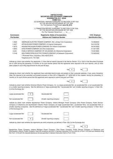Thumbnail American Electric Power 10-Q Quarterly Report FY2015 