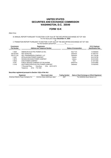 Thumbnail American Electric Power 10-K Annual Report 2025