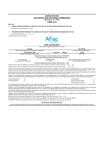 Thumbnail Aflac 10-K Annual Report 2023