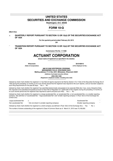 Thumbnail Enerpac Tool Group
 10-Q Quarterly Report FY2013 