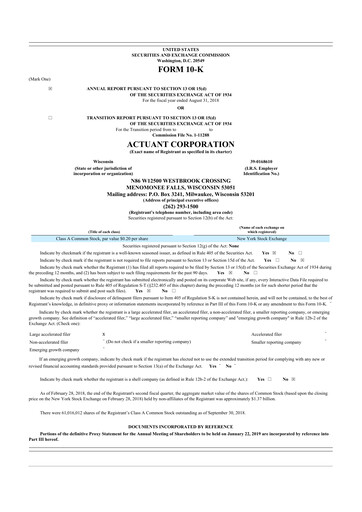 Thumbnail Enerpac Tool Group
 10-K Annual Report 2018