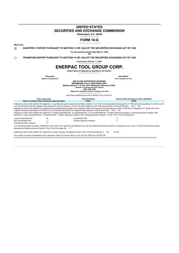 Thumbnail Enerpac Tool Group
 10-Q Quarterly Report FY2024 