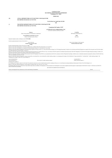 Thumbnail Automatic Data Processing 10-K Annual Report 2018