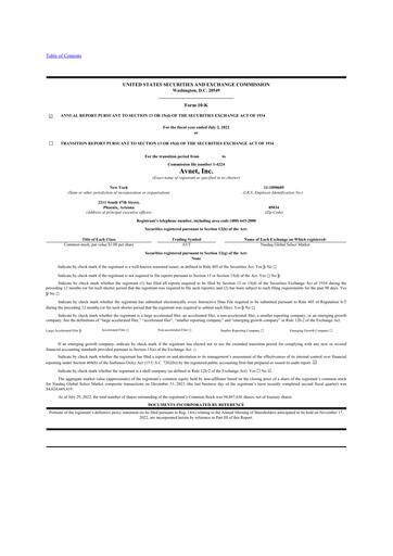 Thumbnail Avnet 10-K Annual Report 2022