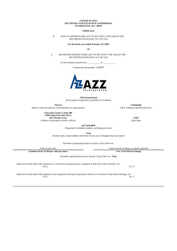 Thumbnail AZZ 10-K Annual Report 