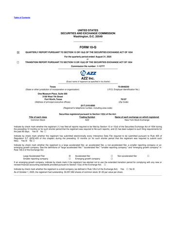 Thumbnail AZZ 10-Q Quarterly Report FY2026 