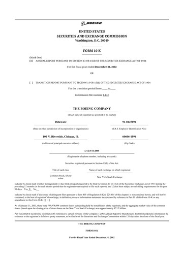 Thumbnail Boeing 10-K Annual Report 
