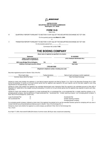 Thumbnail Boeing 10-Q Quarterly Report FY2024 