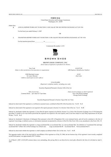Vorschaubild Caleres 10-K Jahresbericht 