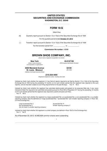 Thumbnail Caleres 10-Q Quarterly Report FY2012 