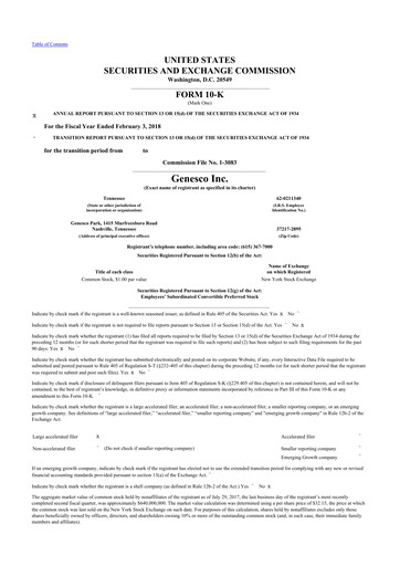 Thumbnail Genesco
 10-K Annual Report 2018