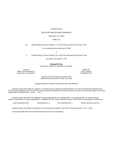 Vorschaubild Lumen Technologies 10-Q Quartalsbericht  