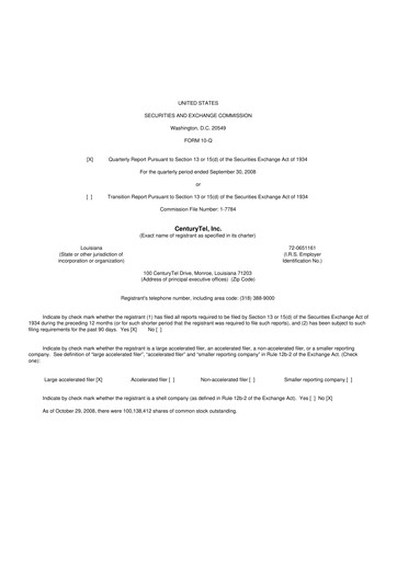 Vorschaubild Lumen Technologies 10-Q Quartalsbericht  