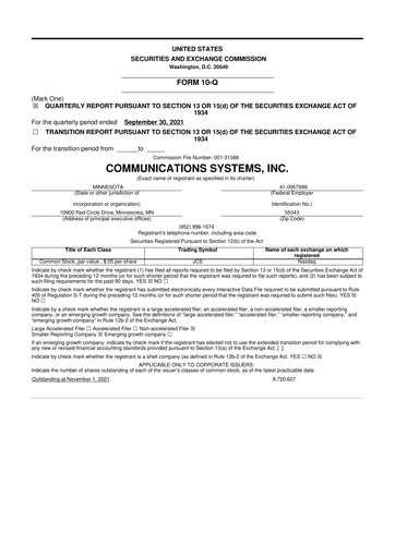 Miniature SUNation Energy Inc. 10-Q Rapport trimestriel 2021 