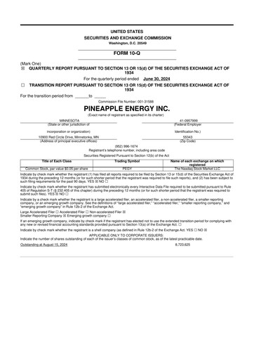 Miniature SUNation Energy Inc. 10-Q Rapport trimestriel 2024 
