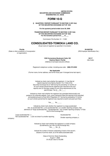 Thumbnail CTO Realty Growth 10-Q Quarterly Report FY 