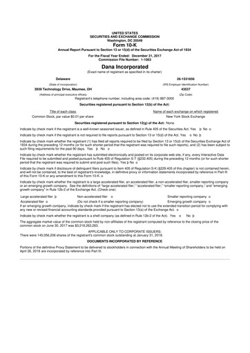 Thumbnail Dana Incorporated 10-K Annual Report 