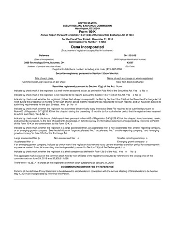 Thumbnail Dana Incorporated 10-K Annual Report 