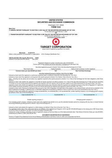 Thumbnail Target 10-K Annual Report 2019