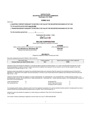 Miniature Deluxe Corporation 10-Q Rapport trimestriel 2026 