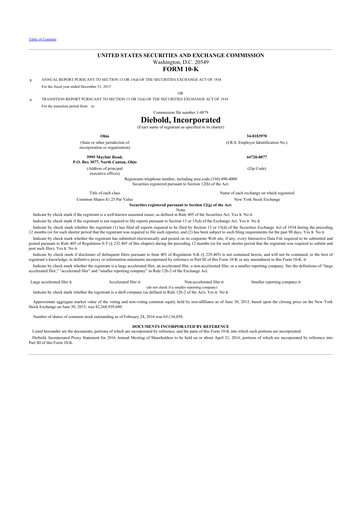 Thumbnail Diebold Nixdorf
 10-K Annual Report 2015