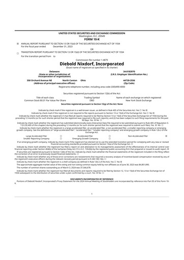 Thumbnail Diebold Nixdorf
 10-K Annual Report 2023