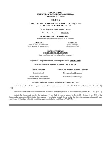 Thumbnail Dollar General 10-K Annual Report 