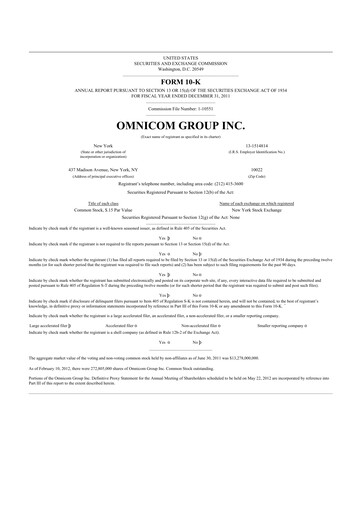 Thumbnail Omnicom Group 10-K Annual Report 2011