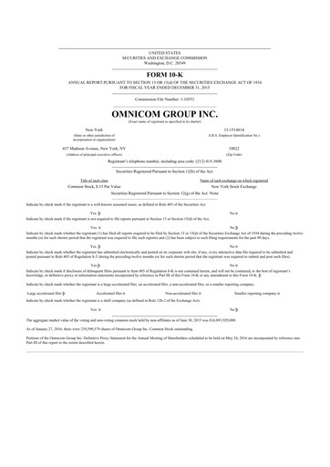 Thumbnail Omnicom Group 10-K Annual Report 2015