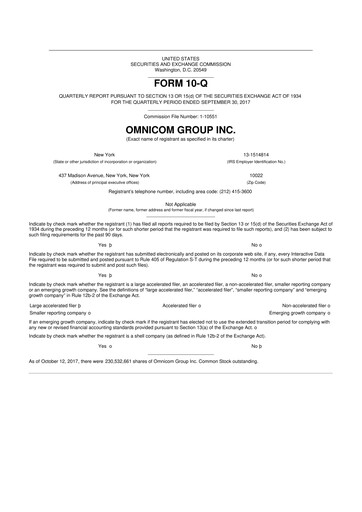 Thumbnail Omnicom Group 10-Q Quarterly Report FY2017 