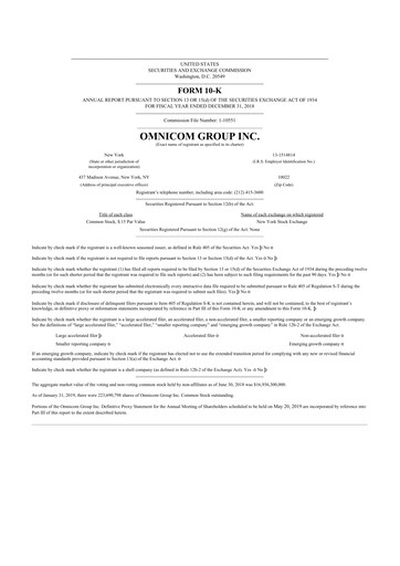 Thumbnail Omnicom Group 10-K Annual Report 2018